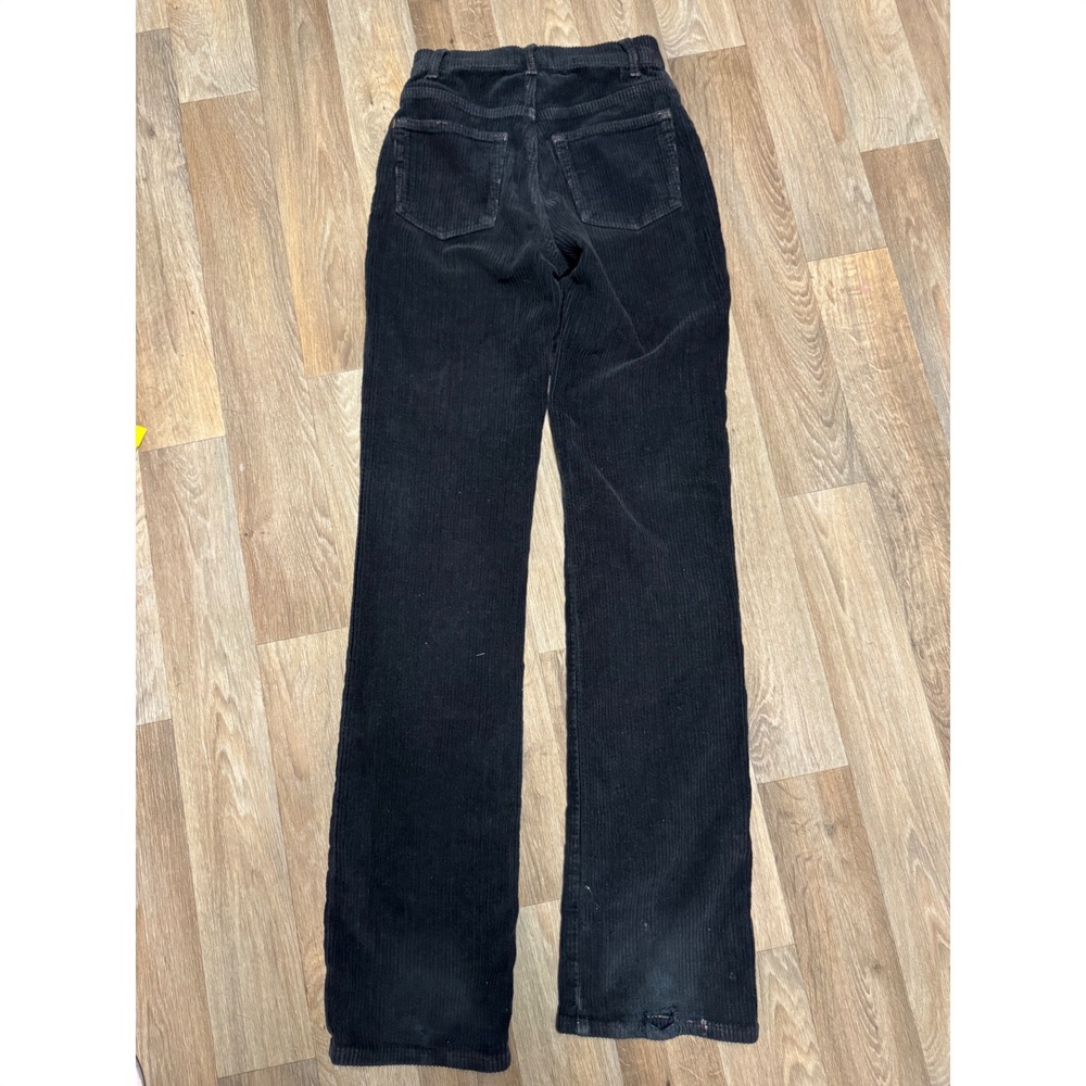 Reformation Jeans Daphne Black Corduroy High Rise Wide Leg Pants Size 23 - Picture 7 of 9